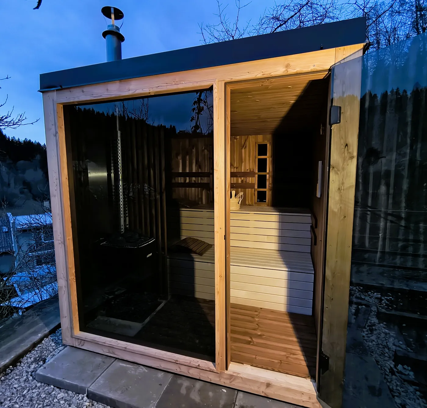 DiSauna Referenzprojekt in Südtirol – handgefertigte Sauna